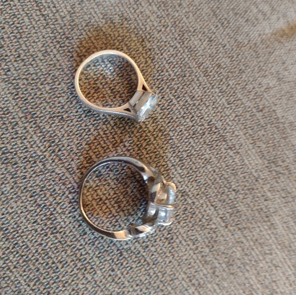 Sterling Silver and Zirconia Ring Bundle//ADD ON FOR$10.00 - Picture 2 of 2